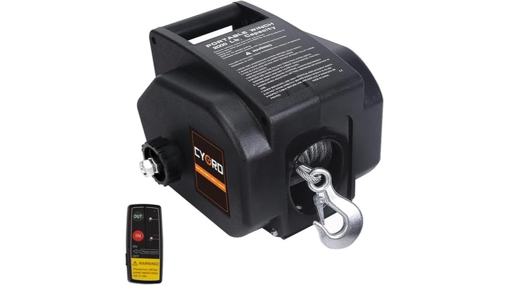 wireless remote trailer winch
