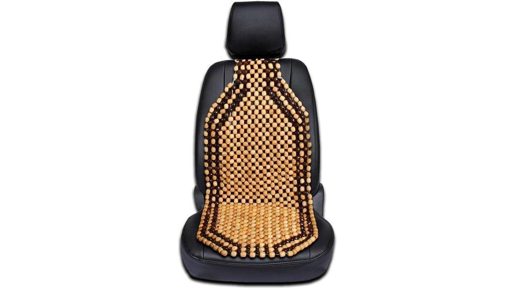 wood beaded seat cover