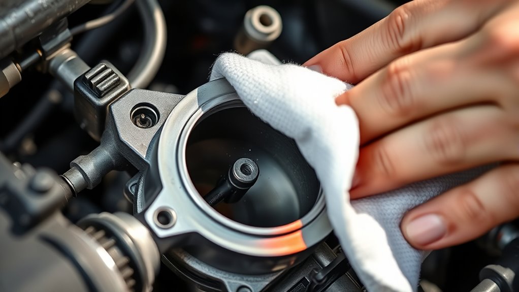 cleaning throttle body components