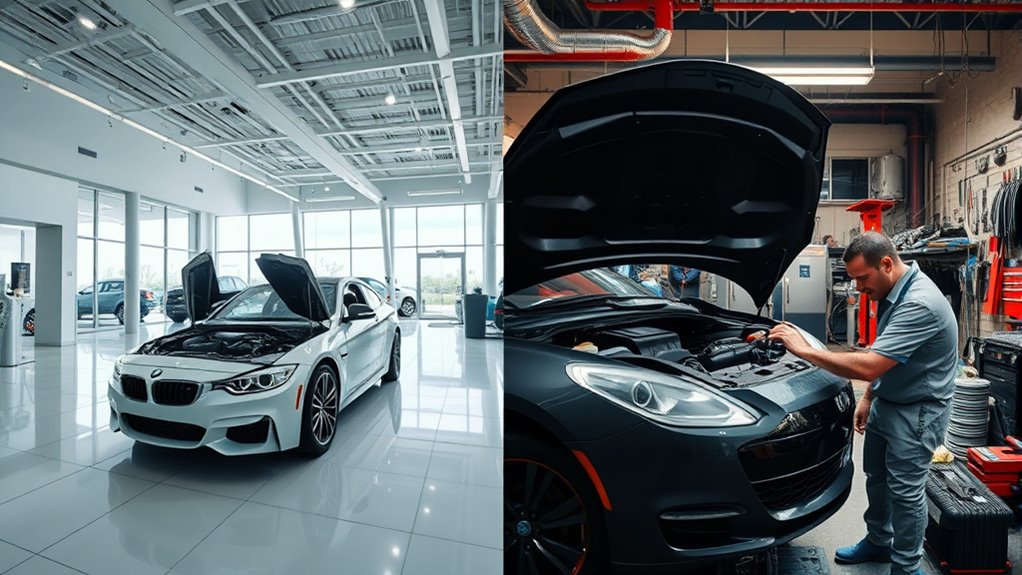 compare dealership vs independent repairs