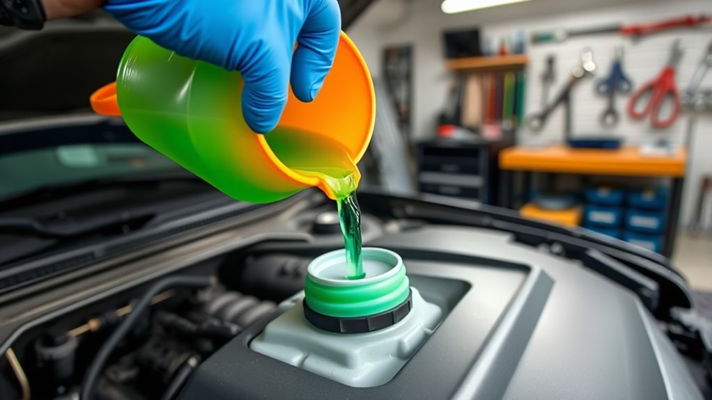 coolant level inspection and refill