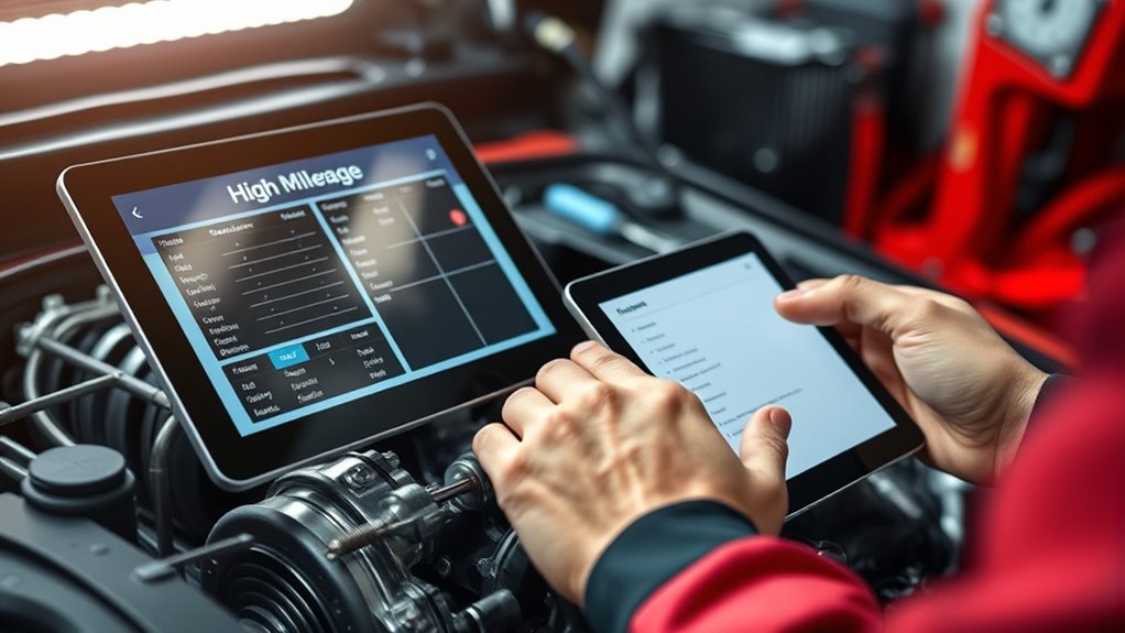 high mileage vehicle maintenance routine