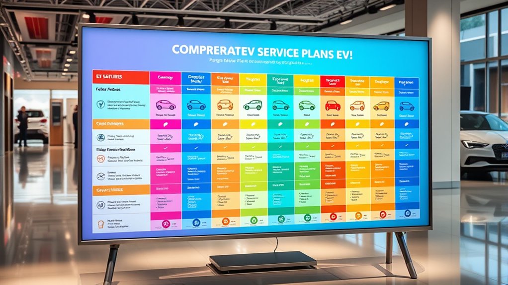major ev service plan comparison