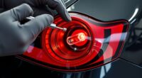 replace vehicle tail light bulb