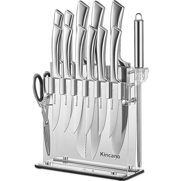 Kincano 14-Piece Stainless Steel Kitchen Knife Set