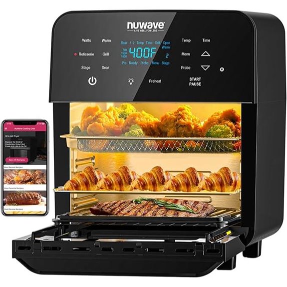 Nuwave Brio 15.5 Qt Air Fryer & Rotisserie