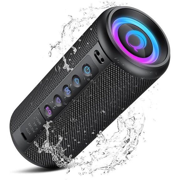 Portable Bluetooth Speaker with 20W Sound and Lights