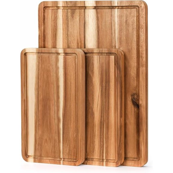 VieWood Acacia Cutting Board Set (3-Piece)