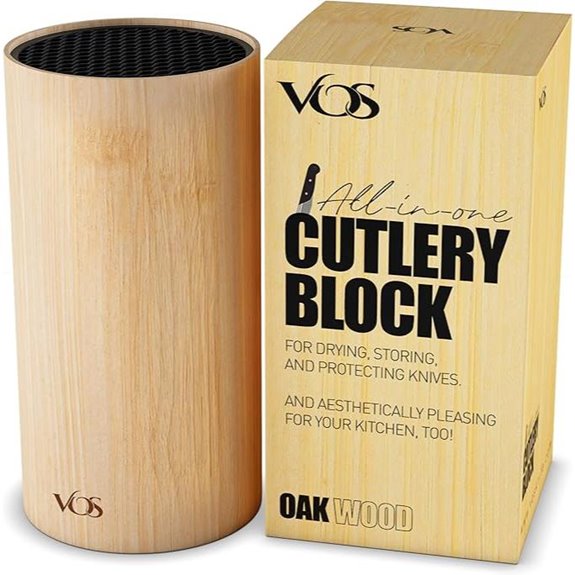 Vos Universal Bamboo Knife Block Organizer