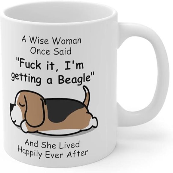 beagle dog mom mug