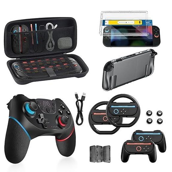 Switch 2 Controller & Cover Bundle (Black Leather)