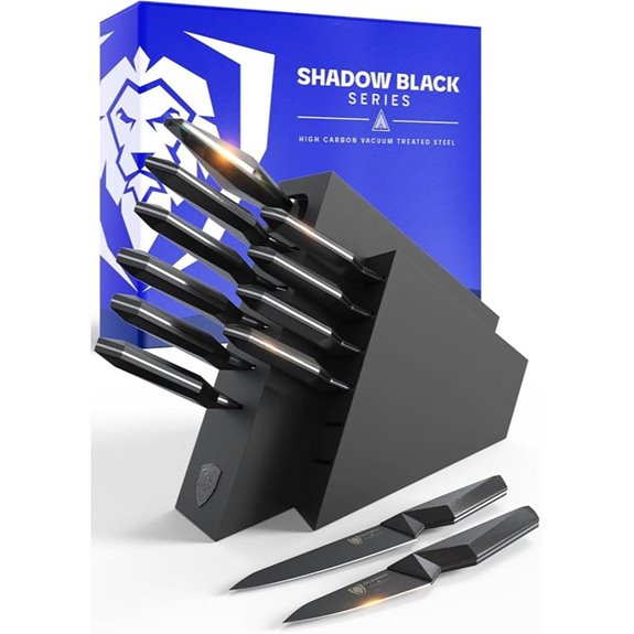 DALSTRONG 12-Piece Knife Block Set – Black Titanium Coated