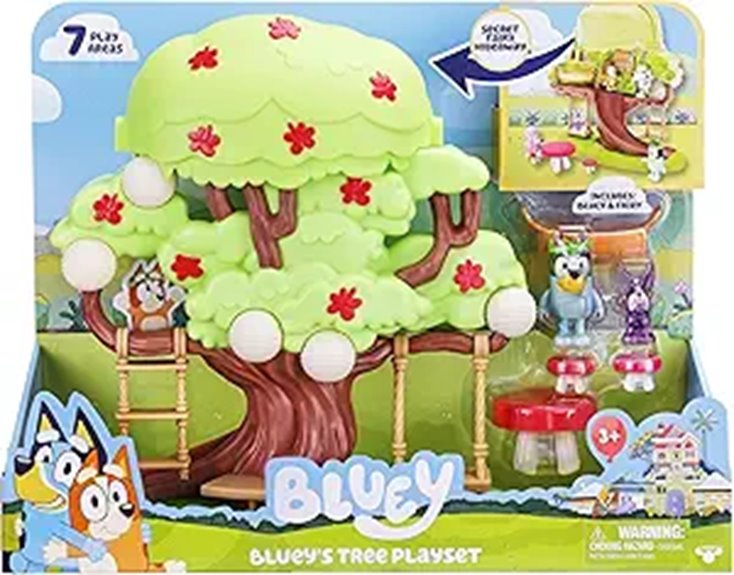 Bluey 2-Sided Treehouse Playset with Accessories