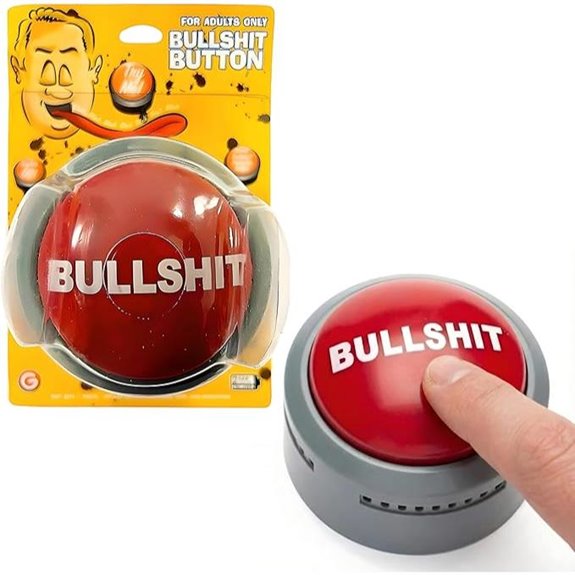 Bullshit Button with Sound Effects and Flashing Light