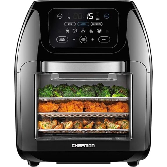 CHEFMAN Digital Air Fryer with Rotisserie and Presets