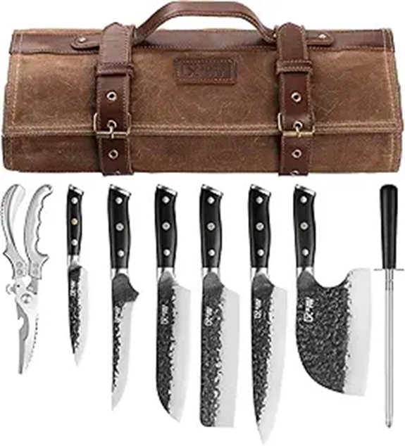 Chef Knife Set with Accessories and Storage Bag