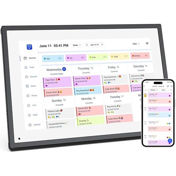 10.1 Inch Digital Wall Calendar & Chore Chart