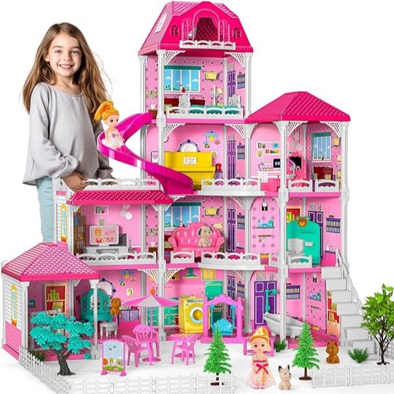 Doloowee Dolls House with Accessories for Girls