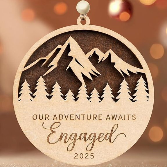 Engagement Ornament 2025 for Couples and Bridal Gifts