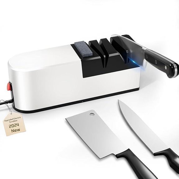 5-in-1 Electric Knife Sharpener with Diamond Blades