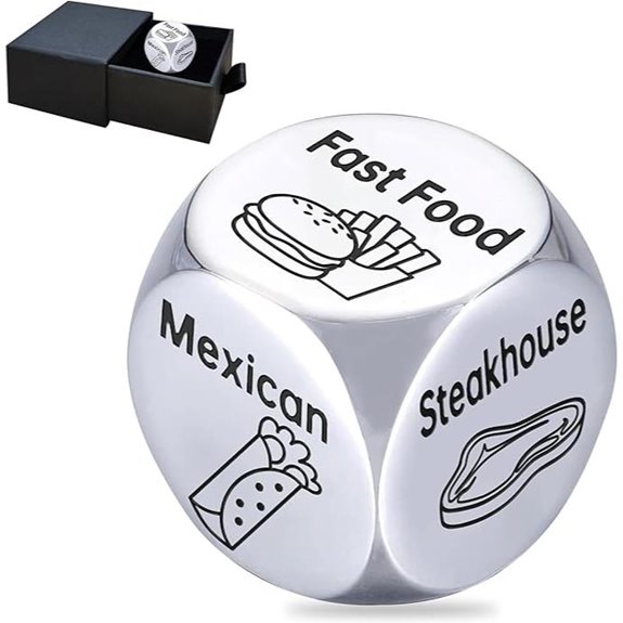 Food Dice Couples Gift for Dad Husband Wife