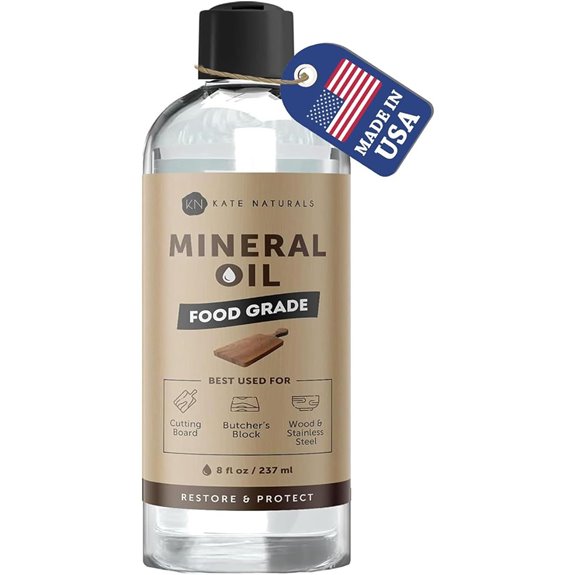 Kate Naturals Food-Grade Mineral Oil for Wood Surfaces