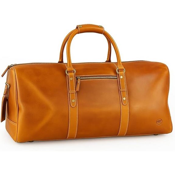 Northridge Leather 24-Inch Full-Grain Travel Duffle Bag