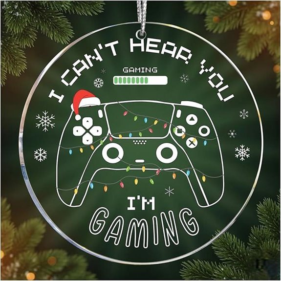 Gaming Ornaments 2025: Controller & I'm Gaming Decor