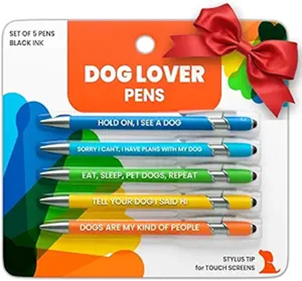humorous dog quote pens