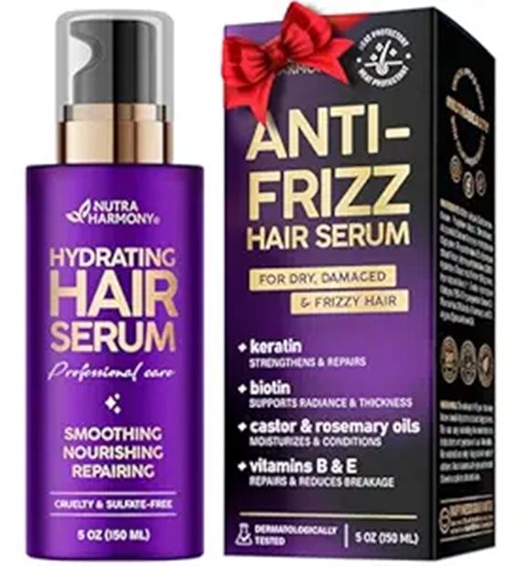 NutraHarmony Hydrating Hair Serum with Keratin & Oils