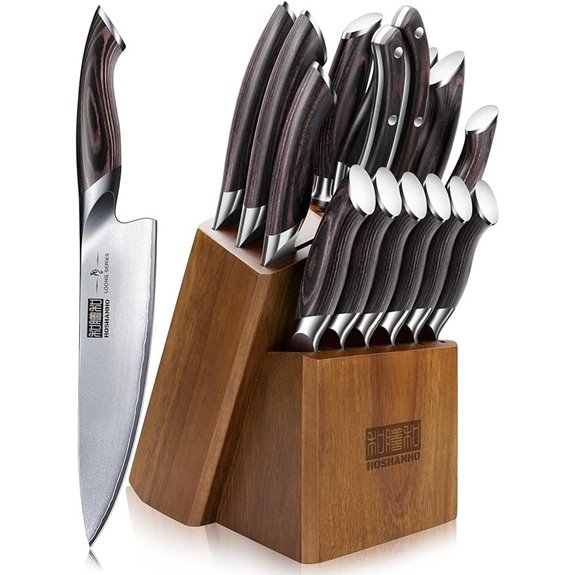 HOSHANHO 16-Piece Japanese Kitchen Knife Set