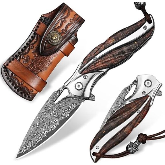 Japanese VG10 Damascus Folding Pocket Knife