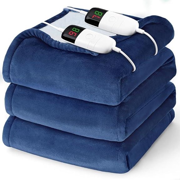 Heated King Size Electric Blanket with Dual Controls