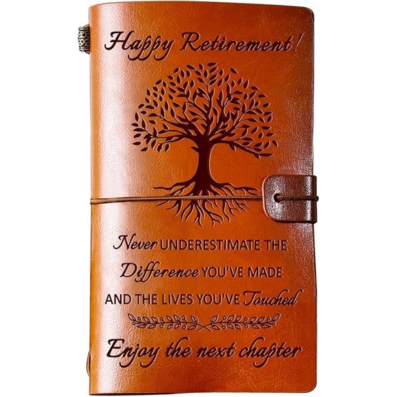 Retirement Leather Travel Journal Gift for Women & Men