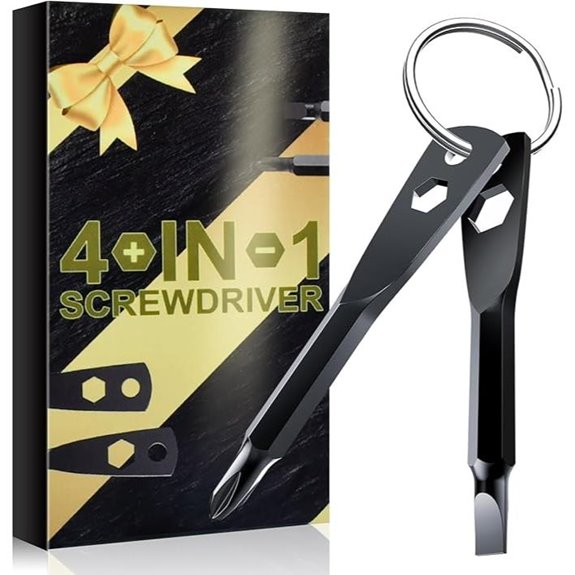 Valentine's Day Gift for Him: 4-in-1 Keychain Screwdriver