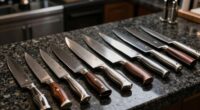 luxury chef knife selection