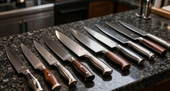 luxury chef knife selection