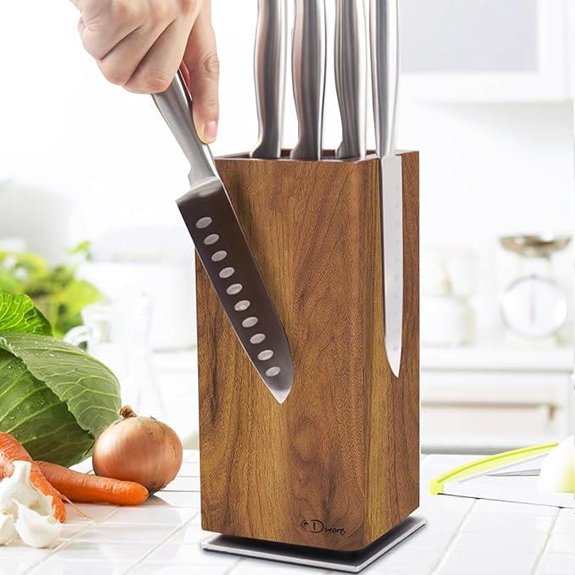 Dmore Magnetic Knife Block with Rotatable Holder