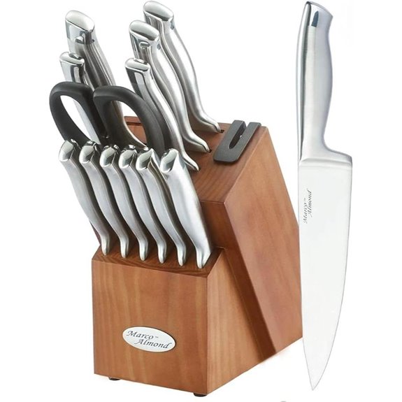 Marco Almond Knife Block Set with Sharpener