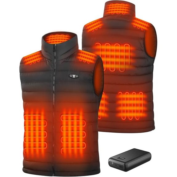 Heated Men's Vest with 16000mAh Battery Pack