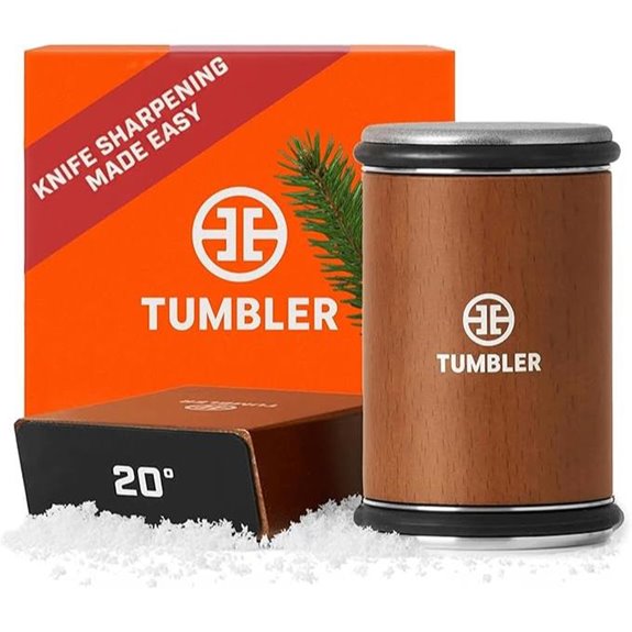 Tumbler Rolling Knife Sharpener – Easy Kitchen & Outdoor Tool
