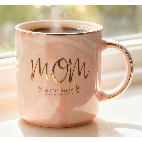 Mecai New Mom Gifts Coffee Mug for Pregnancy Announcement
