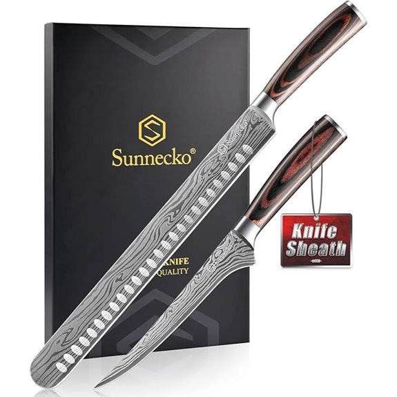 Sunnecko Carving Knife Set for Meat and Turkey