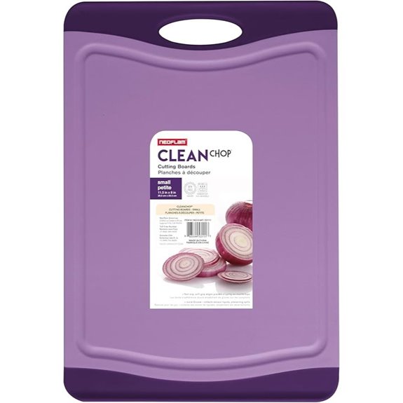 Neoflam Flutto Poly Cutting Board Purple Durable