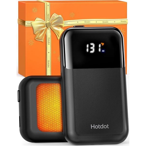 Hotdot Rechargeable Hand Warmers with Temp Display