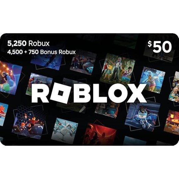 Roblox Gift Card - 5,250 Robux Digital Code