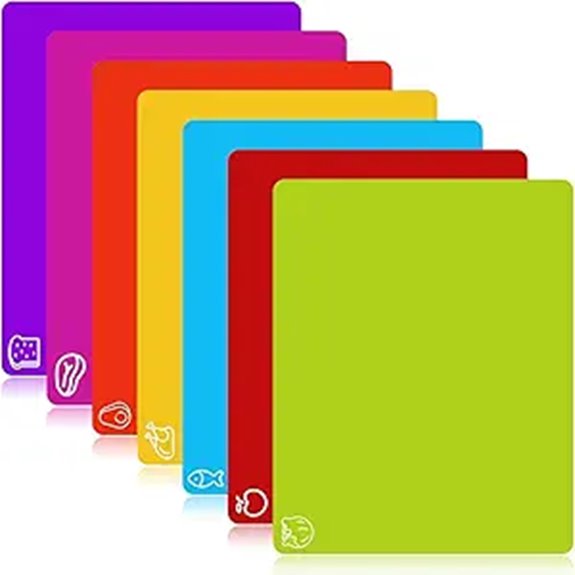 Flexible BPA-Free Cutting Boards Set (7 Pieces)