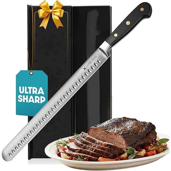 12 Brisket Slicing Knife with Razor Sharp Steel