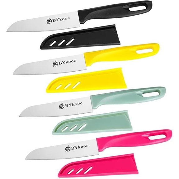 8-Piece Sharp Paring Knife Set with Sheaths