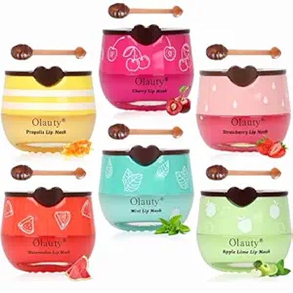 6 pcs Honey Lip Balm & Mask Set